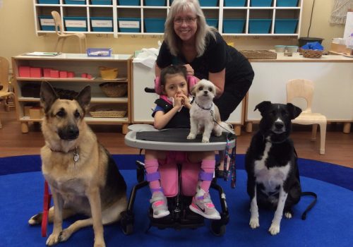 Annalia with Fox Valley Therapy Dogs